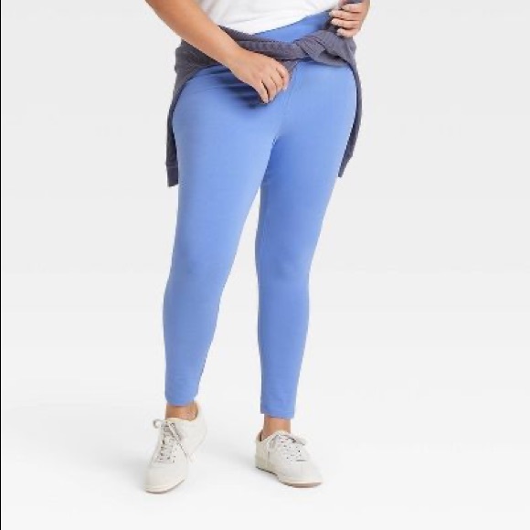 NWOT PLUS SIZE Ava & Viv Blue Leggings - Picture 3 of 3